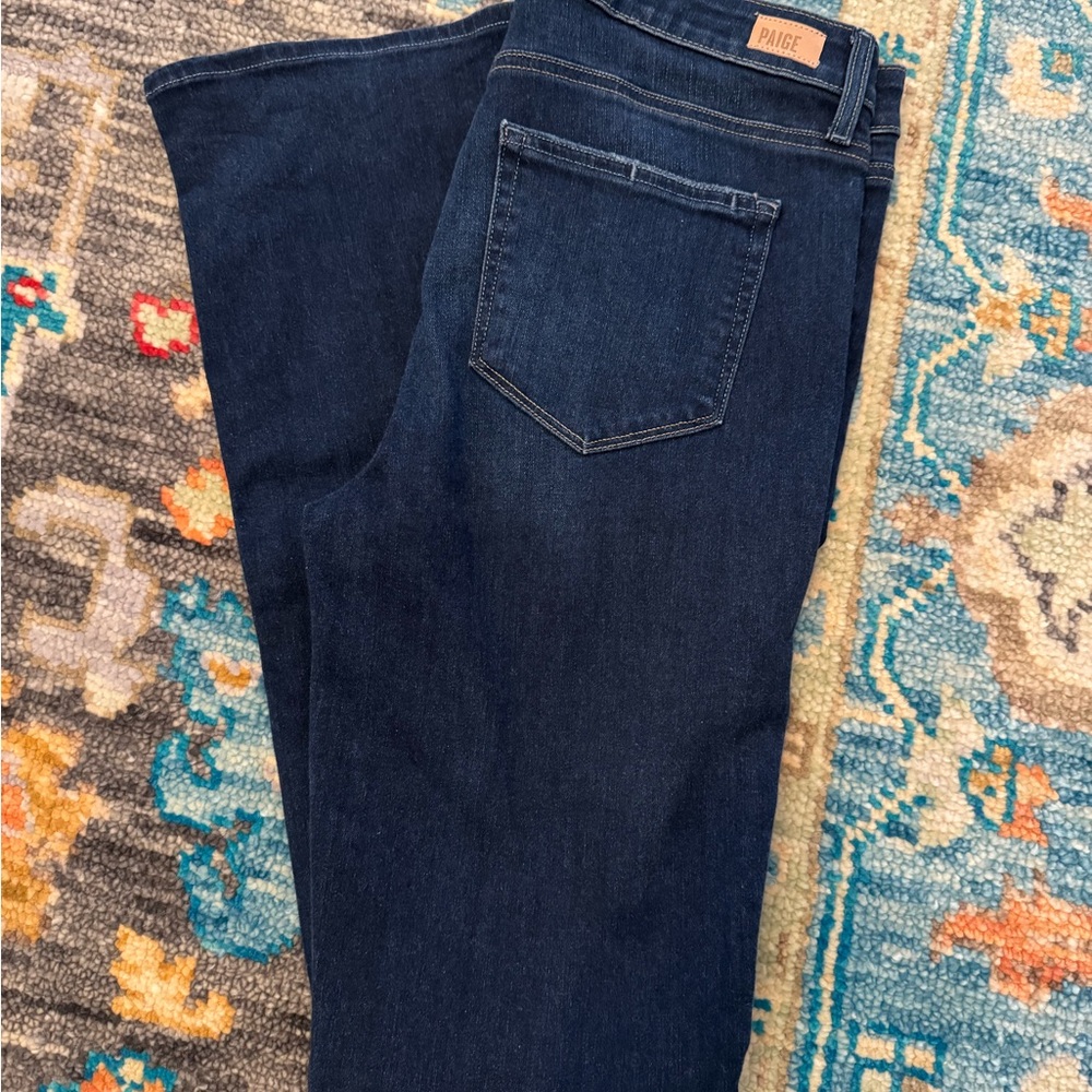 PAIGE Dark Indigo High Rise Manhattan Women's Jeans